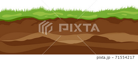土の下のイラスト素材