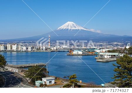 田子漁港の写真素材