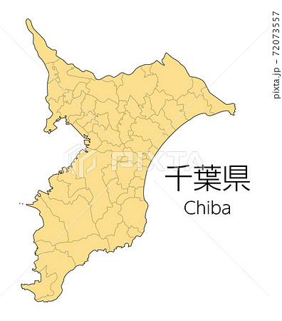 千葉県地図の写真素材