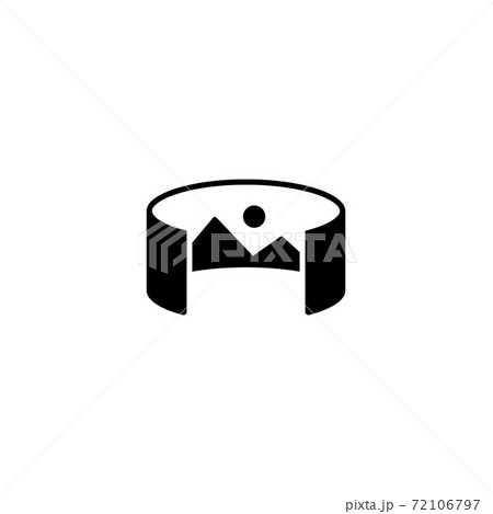 アイコン ゲーム フライパン ピクトグラムのイラスト素材