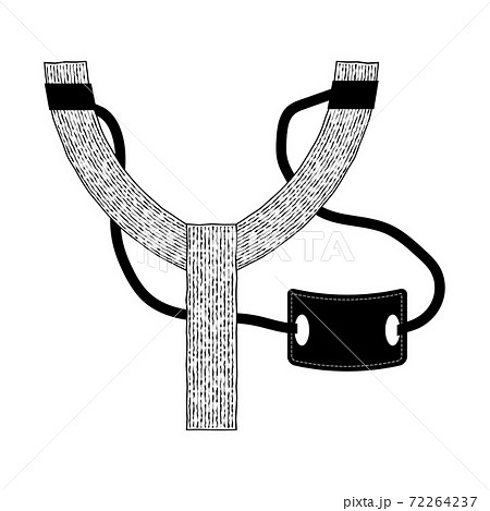 大砲 パチンコ おもちゃ ぱちんこのイラスト素材