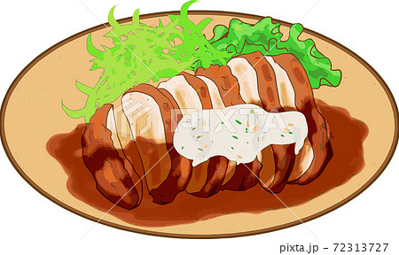チキン南蛮のイラスト素材