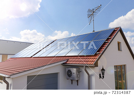 太陽光発電のイラスト素材集 ピクスタ