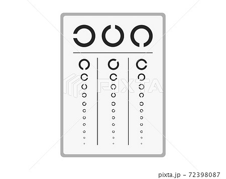 眼科検診 イラストのイラスト素材