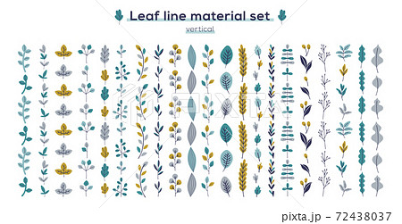飾り罫 ライン 線 手描きのイラスト素材
