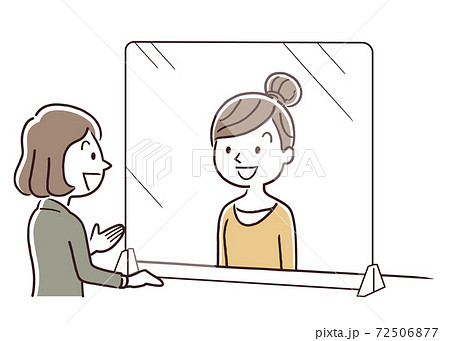 販売員 接客のイラスト素材集 ピクスタ