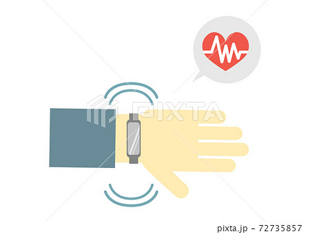 心拍のイラスト素材