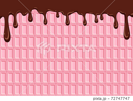 板チョコ ベクター チョコレート 可愛いのイラスト素材