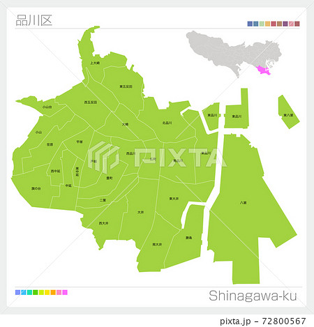 東京都地図 東京地図 地図 東京都のイラスト素材