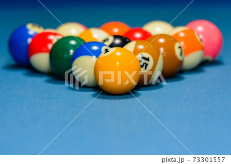 玉突き ゲームの写真素材