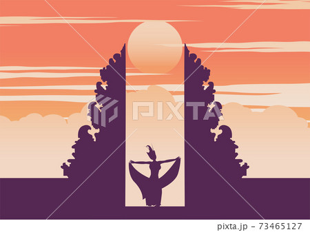 バリ島の神様のイラスト素材