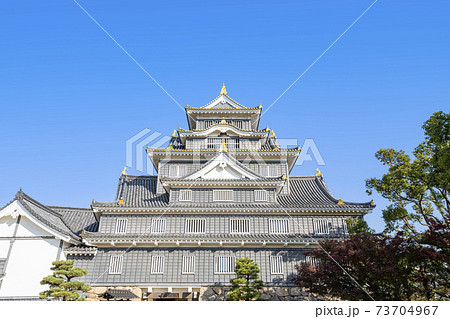 岡山城の写真素材