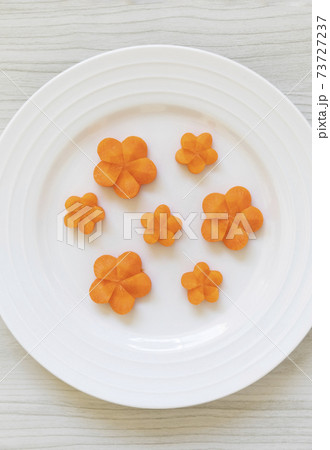 花形人参の写真素材