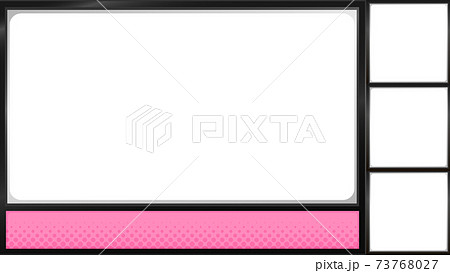 ワイプ枠のイラスト素材