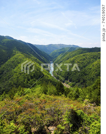 京都府立保津峡自然公園の写真素材