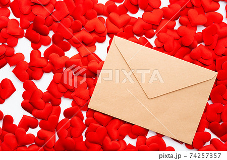ラブレター 封筒の写真素材