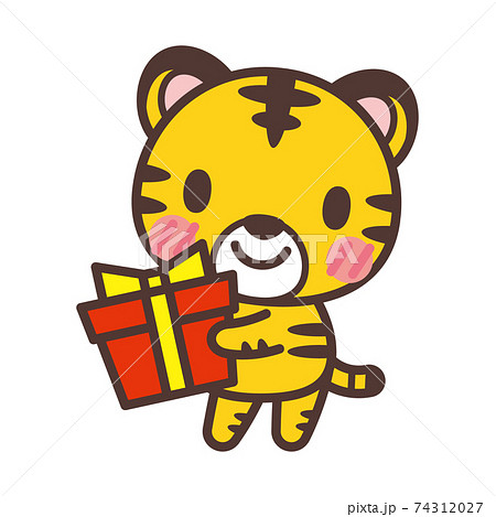 虎キャラクターのイラスト素材
