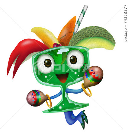 フルーツポンチのイラスト素材