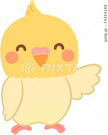 オカメインコのキャラクターのイラスト素材 オカメインコのキャラクターのイラスト素材