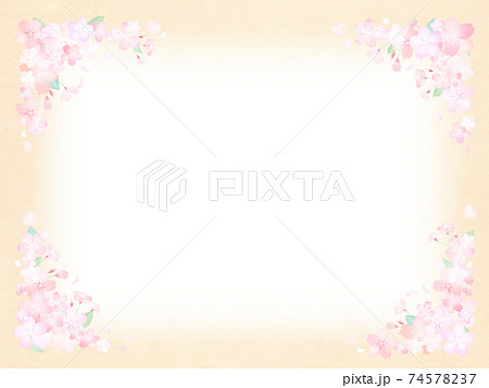桜 フレーム 和柄 春のイラスト素材 桜 フレーム 和柄 春のイラスト素材