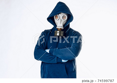 ガスマスク 男性の写真素材 ガスマスク 男性の写真素材