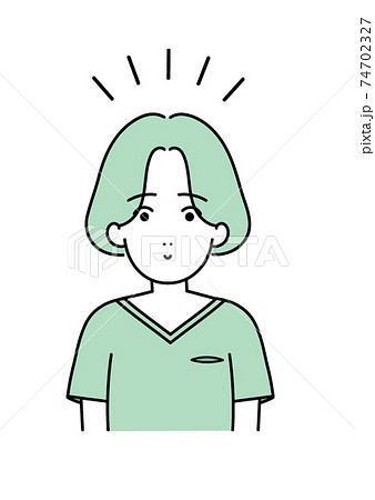 理学療法士 女性 人物 リハビリのイラスト素材
