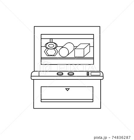 クレーンゲームのイラスト素材