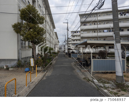 大阪市営住宅 団地の写真素材
