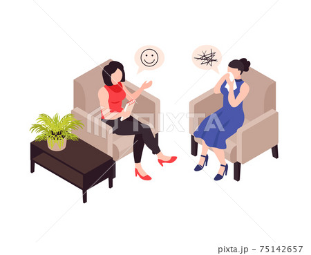 会話練習のイラスト素材
