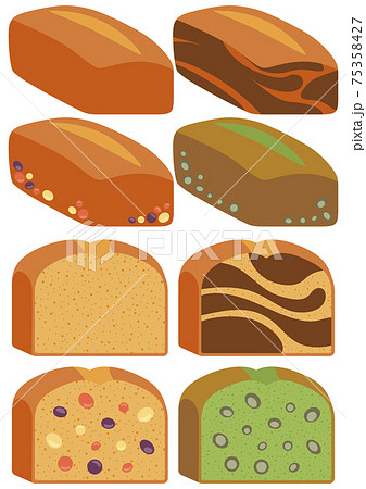 パウンドケーキのイラスト素材集 ピクスタ