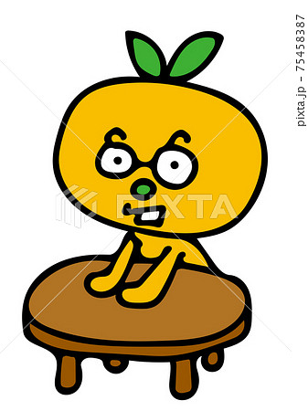 ちゃぶ台のイラスト素材