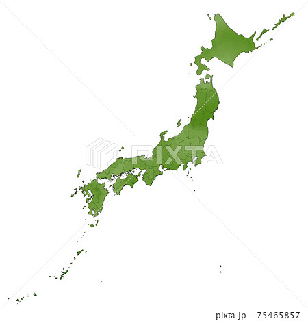 関西地方 ベクター 日本列島 日本地図のイラスト素材