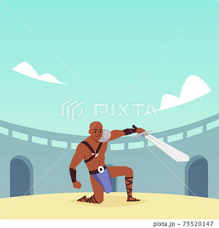 戦闘シーンのイラスト素材