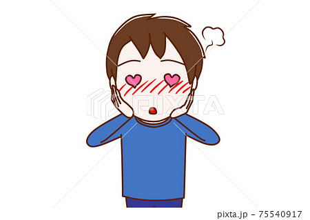 照れ顔のイラスト素材集 ピクスタ