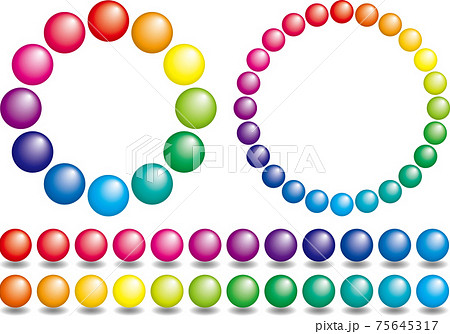 色相環の写真素材