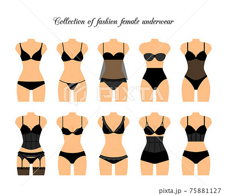 ブラジャー ブラ ランジェリー 下着のイラスト素材