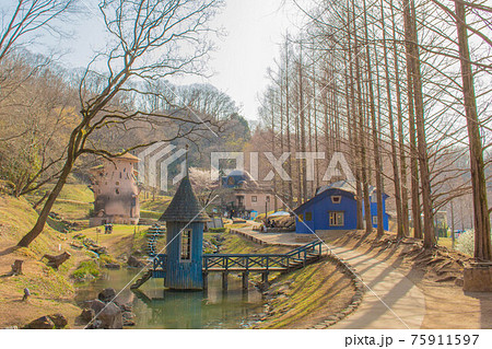 ムーミンの家の写真素材
