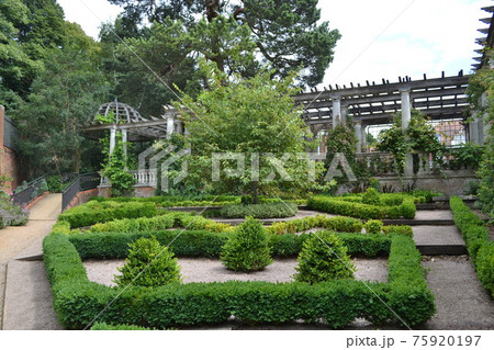 イギリス庭園の写真素材