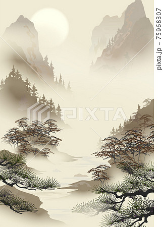 山水画の写真素材 - PIXTA