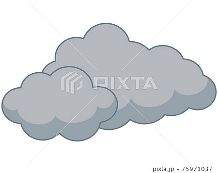 アイコン 雲 雨雲 雨のイラスト素材