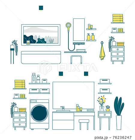 洗面所のイラスト素材集 ピクスタ