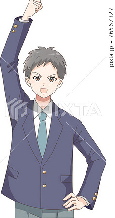 男子学生のイラスト素材