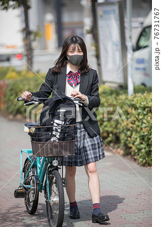 高校生 自転車 スカート ストア