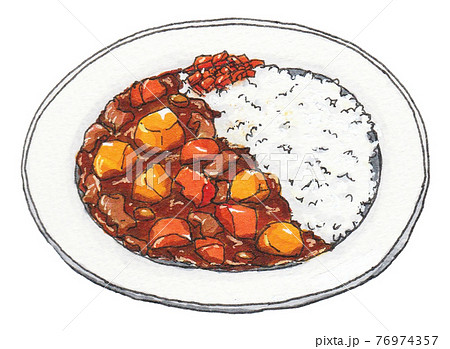 カレーライスのイラスト素材