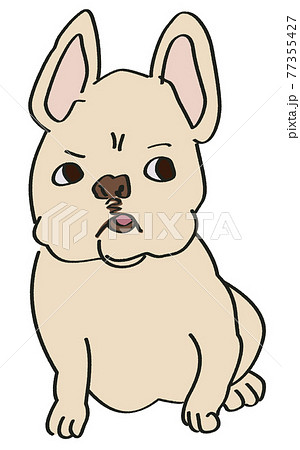 ゆるキャラ 犬のイラスト素材