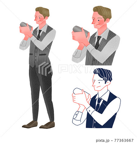 バーテンダーのイラスト素材集 ピクスタ