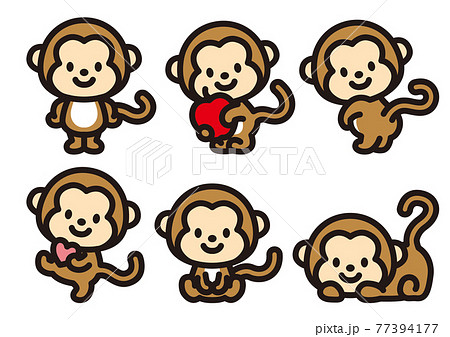 チンパンジーのイラスト素材集 ピクスタ
