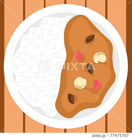 カレールーのイラスト素材