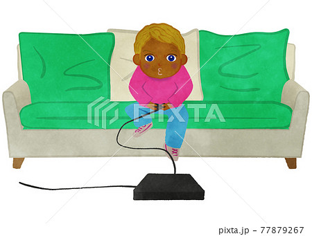 カウチ ソファ 座るのイラスト素材 カウチ ソファ 座るのイラスト素材