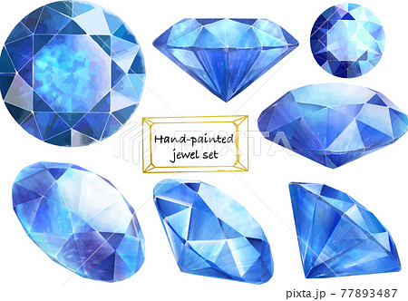 青い鉱石の写真素材